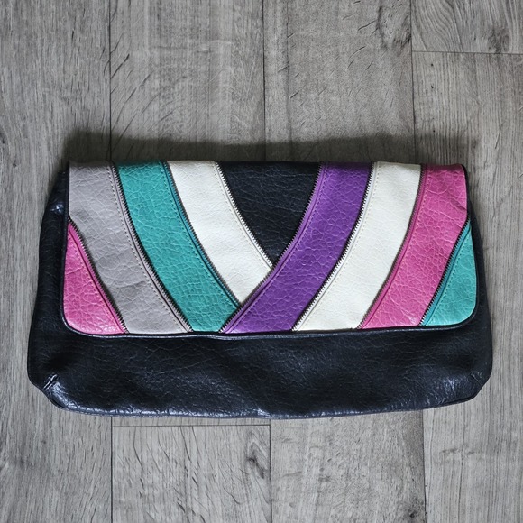 Large Jessica Simpson Body Clutch Leather - Picture 1 of 7